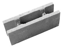 Fundablok grå 15x20x50 cm